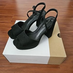 Call It Spring Black Platform Heels